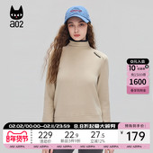 上衣冬装 a02修身 冬季 保暖打底衫 加绒加厚半高领长袖 T恤女2025新款