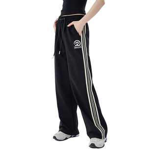 a02裤子女2025新款夏季薄款休闲裤直筒裤通勤风棉长裤运动裤女裤