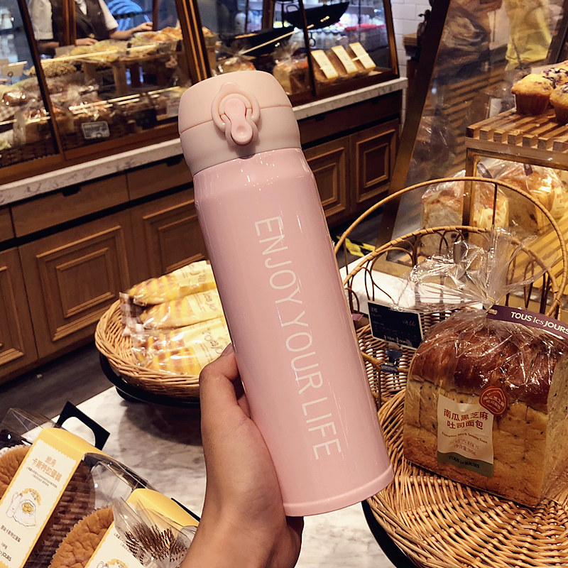 Simplicity Korean Edition Like a breath of fresh air vacuum cup literature student lovers Stainless steel Water cup Portable originality Trend glassin the Tableware , Cup/Cups/Kettle , Mug  category - from Buy2taobao.com to provide professional Taobao agent buy service