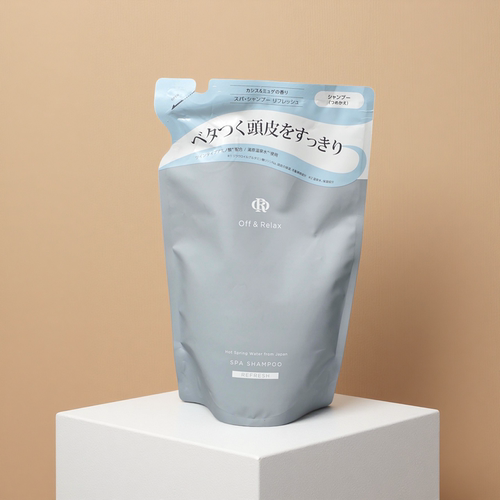 骨折价了~细软塌本命！OFF&RELAX温泉净澈清爽洗发水替换装400ML