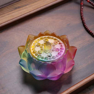 入梦寻香梦归处琉璃莲花香炉家用室内熏香檀香沉香薰炉茶道香篆炉