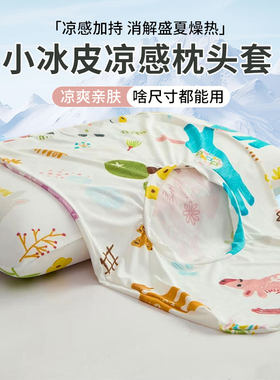 小冰皮凉感空调魔术枕头套
