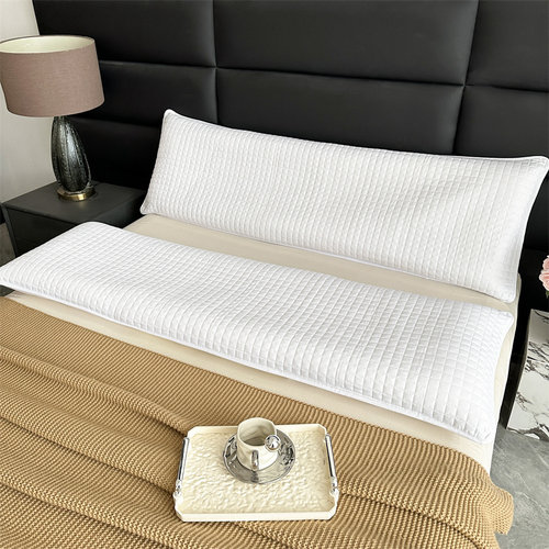 双人纯棉枕芯保护套酒店绗缝防污