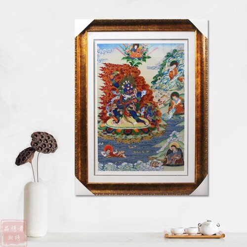 湘绣 菩萨 佛 阎罗 手工刺绣 佛事法事用品 壁画 地方民族特色