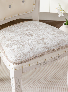 欧式餐椅垫美式皮椅子马蹄形弧形椅垫简约现代轻奢防滑餐椅坐垫子