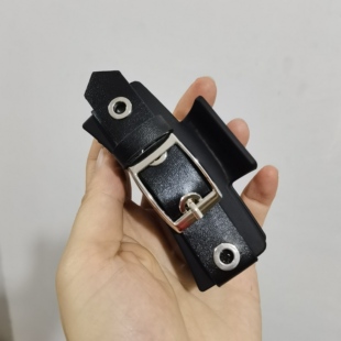 了悟(饰品)酷女孩bi入~黑色皮带扣抓夹暗黑小众冷淡风盘发夹女