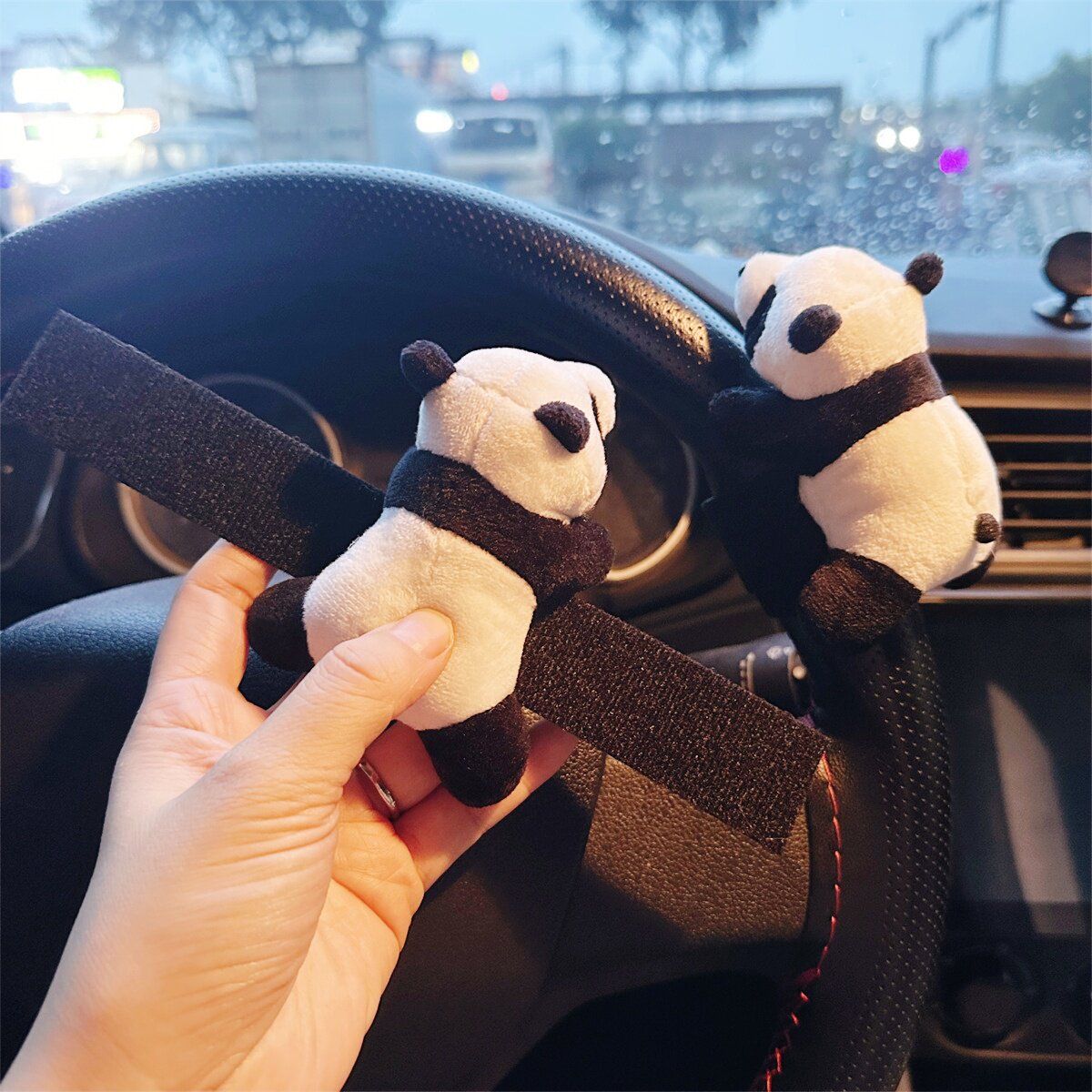 趴趴熊猫儿童山地公路自行车