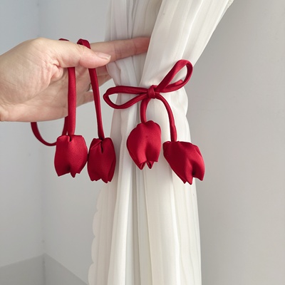 轻奢郁金香窗帘捆绑带