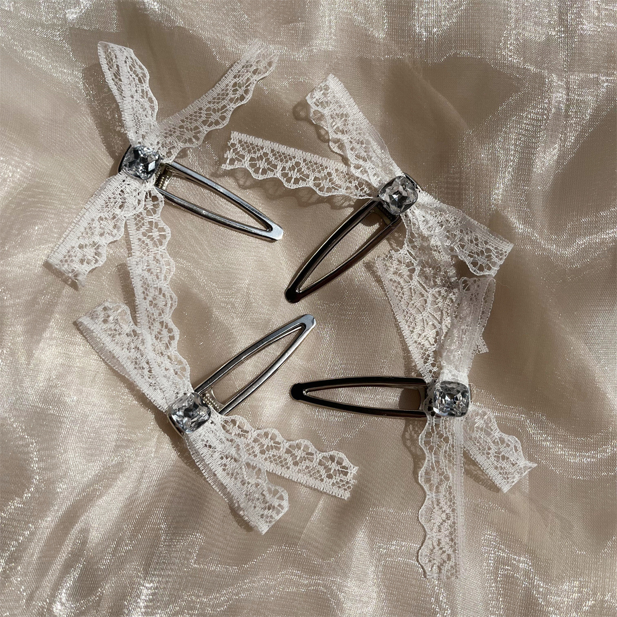 春季蕾丝回元发夹超仙