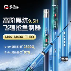 【高阶竞技】巧渔夫轻硬峰狂浪9.5H超轻超硬黑坑竿竞技专业垂钓渔