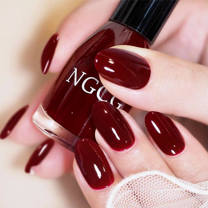 车厘子酒红指甲油免烤快干持久网红爆款显白微胶美甲套装2025新款,彩妆/香水/美妆工具,指甲油,淘宝优惠券,粉丝福利购,淘宝优惠卷