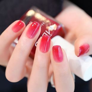 排排猪孕妇可用指甲油水性无毒无味免烤持久快干可撕腮红色美甲油