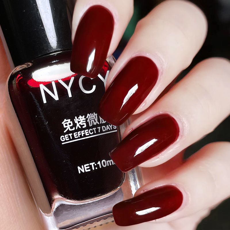 指甲油免烤持久快干油性不可剥