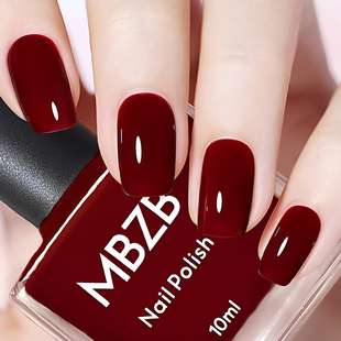 梦露孕妇儿童可用指甲油无毒无味果冻美甲油免烤快干可撕藕粉裸色