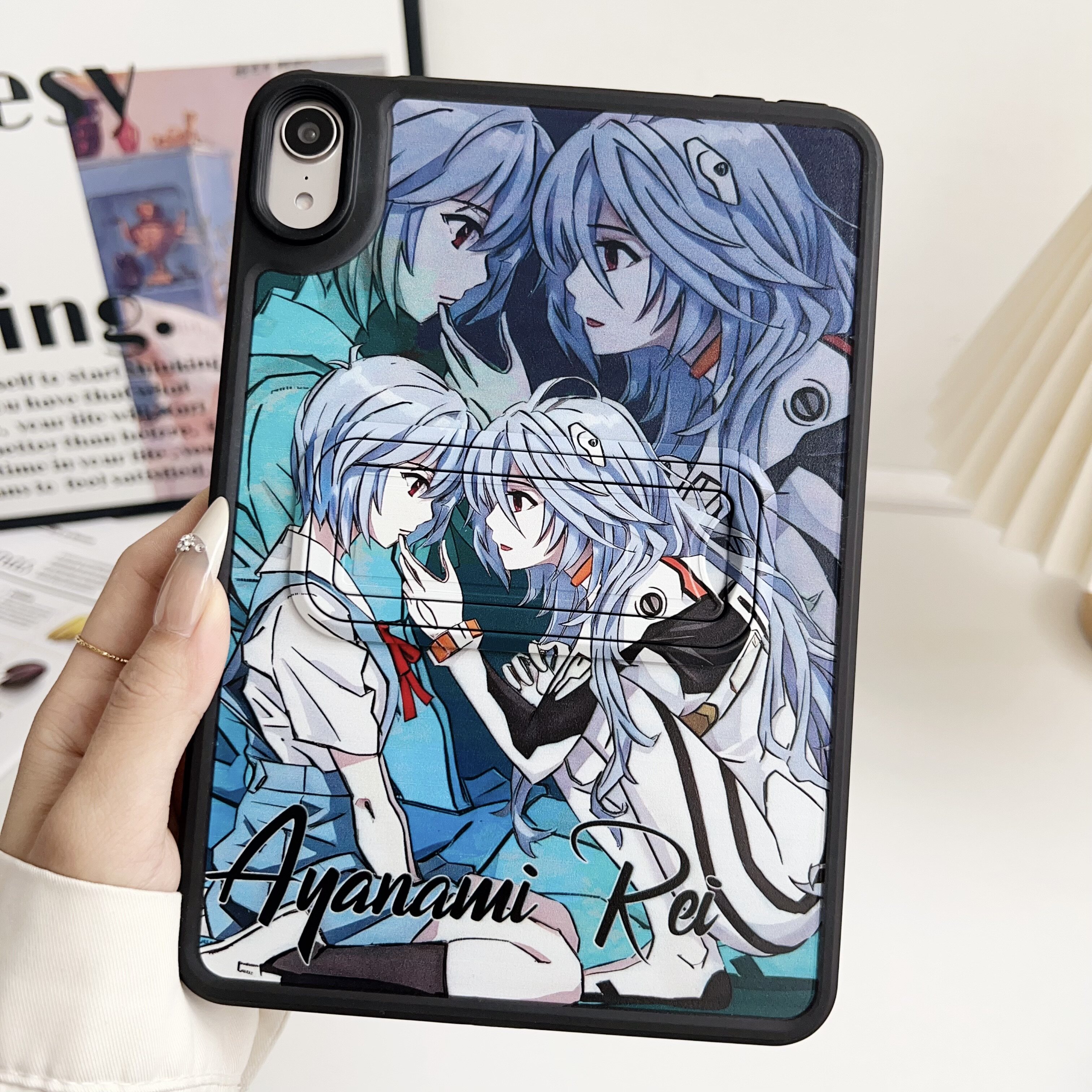 一体折叠彩绘磨砂支架ipad保护壳iPadmini7硬壳pro11无盖保护套防摔4全包平板第10代9/8亚克力轻薄简约air6/5图片