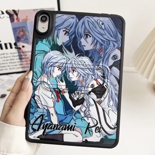 一体折叠彩绘磨砂支架ipad保护壳iPadmini7硬壳pro11无盖保护套防摔4全包平板第10代9/8亚克力轻薄简约air6/5