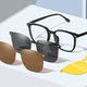 磁吸夹片近视墨镜男款 高级感2024新款 开车眼镜防紫外线太阳镜女