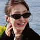 jennie同款 猫眼墨镜女高级感窄框眼镜2023新款 女士复古拍照太阳镜