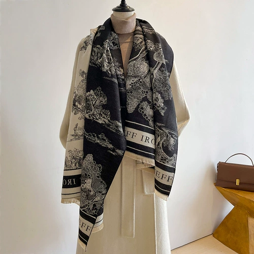 Демисезонный шарф, удерживающая тепло накидка из искусственного меха, европейский стиль, легкий роскошный стиль, изысканный стиль