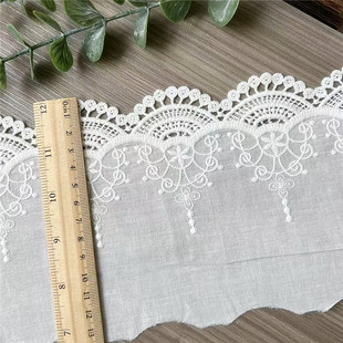 立体质感镂空刺绣花边棉布裙摆服装 宫廷式 拼接DIY缝纫材料宽13cm