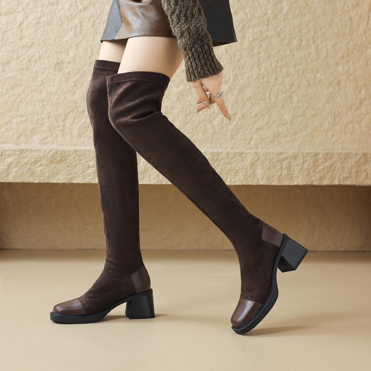弹力长靴41mdash43过膝大码女鞋