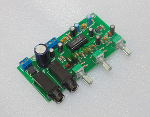 PT2399数码卡拉OK混响板 话筒板麦克风放大板直流12V单电源前级