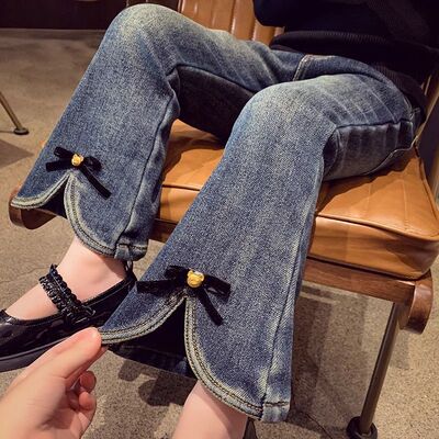 女童童装秋冬季牛仔裤