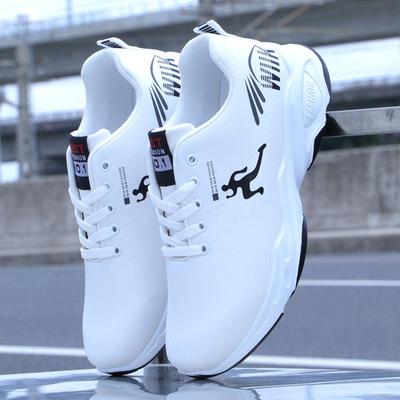 男士秋季新款皮面防水休闲鞋