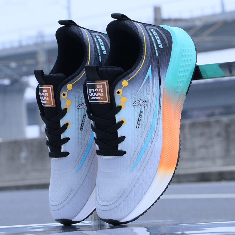 鞋子透气网面鞋缓震跑步鞋