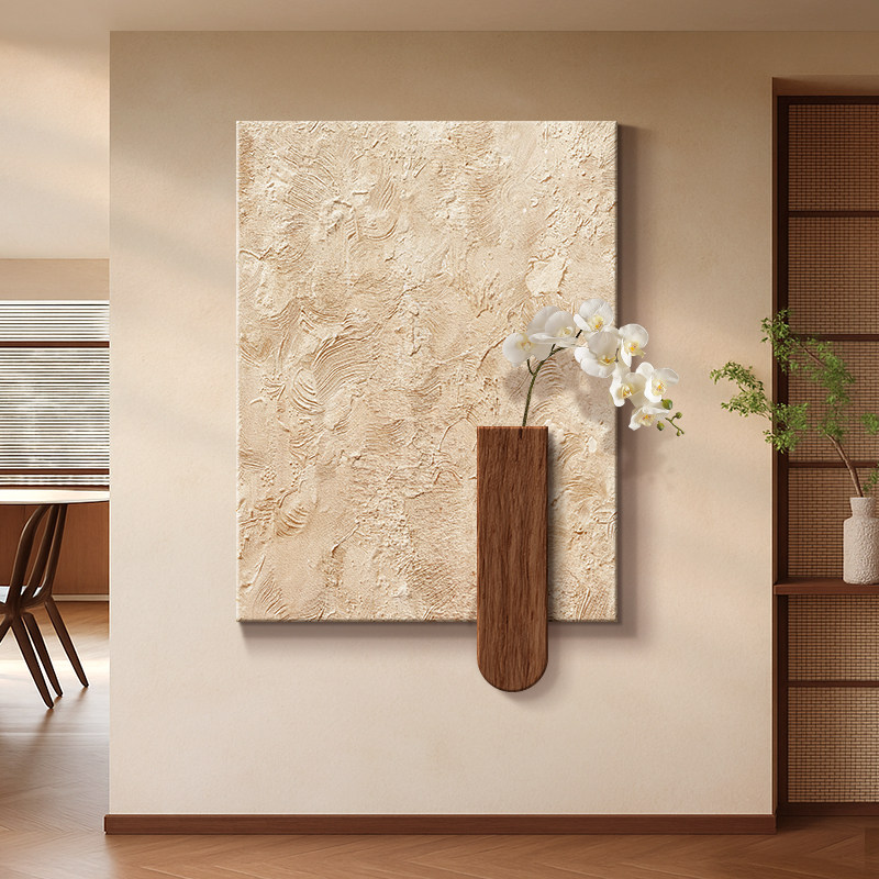 中古侘寂风入户玄关装饰画走廊过道壁画高级感客厅沙发背景墙挂画,家居饰品,现代装饰画,淘宝优惠券,粉丝福利购,淘宝优惠卷