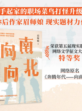 包邮 向南向北  眉师娘 著 转型时代下的小人物，白手起家的职场菜鸟打怪升级记 勇敢的人总会得到命运的嘉奖 中信出版