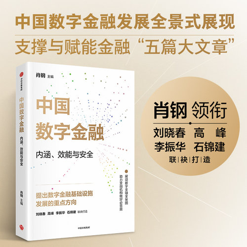 中国数字金融 著 提出数字金融基础设施发展的重点方向 中国数字金融发展规划书 五篇大文章