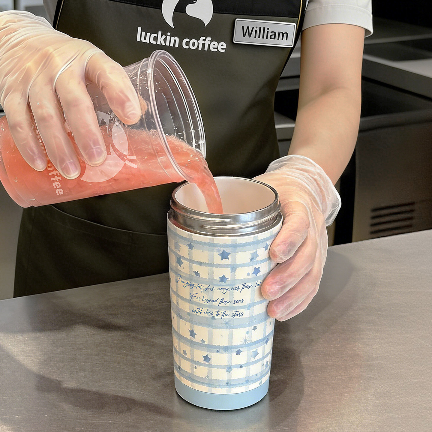 face保温杯陶瓷覆层内胆咖啡杯26新款高颜值水杯女生保冷吸管杯子