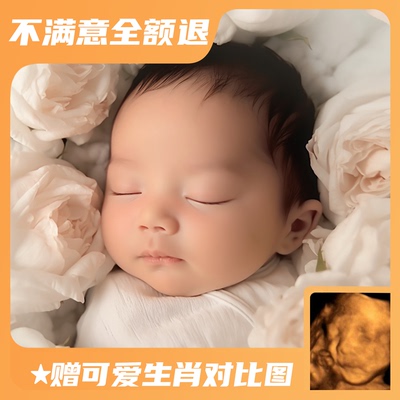 宝宝四维AI照片|预测胎儿长相|三维四维五维彩超还原|ai预测生成