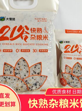大雪团21谷快熟杂粮米饭免泡