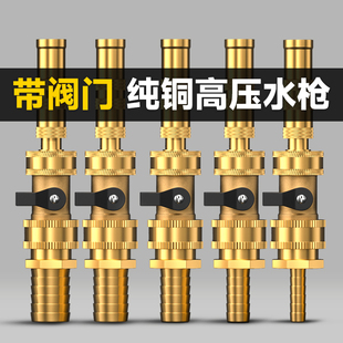 高压洗车水枪家用纯铜强力增压喷头接水龙头4分6软管1寸洗车神器