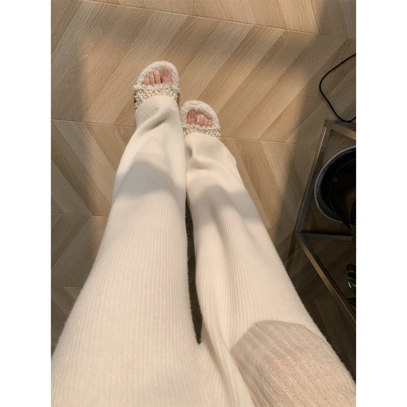 高腰韩版宽松长裤小个子显高