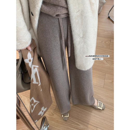 高腰韩版宽松长裤小个子显高