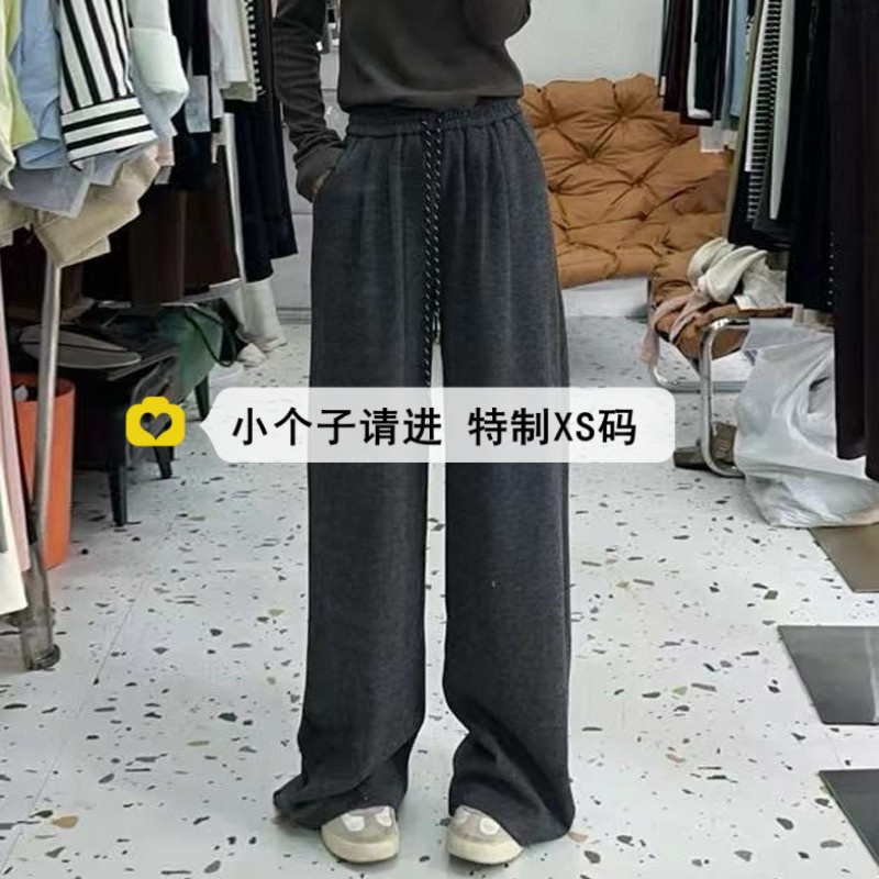 小个子裤子舒适柔软运动阔腿裤女