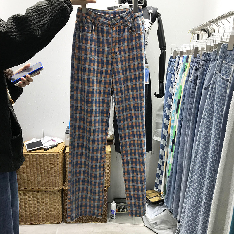 直筒长裤常规牛仔2025秋季新款
