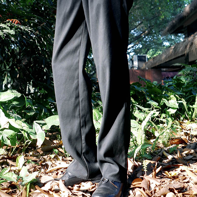 Kami anger原创设计羊毛休闲直筒西裤