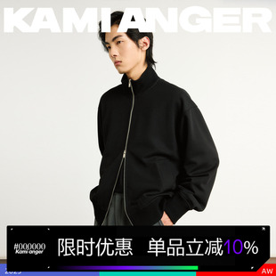 KAMIANGER RGB 2025秋季新款华夫格休闲百搭双拉高领运动风夹克男