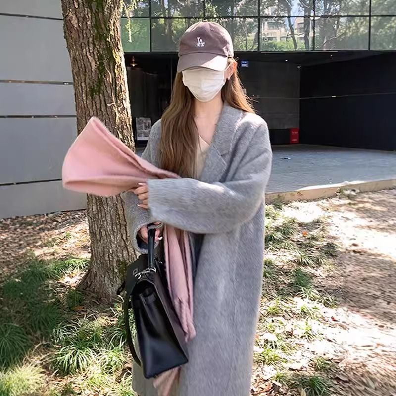 高级感双面毛呢大衣女秋冬2025新款韩系赫本风气质小个子毛呢外套