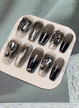 酷飒风手工定制高级感美甲穿戴甲
