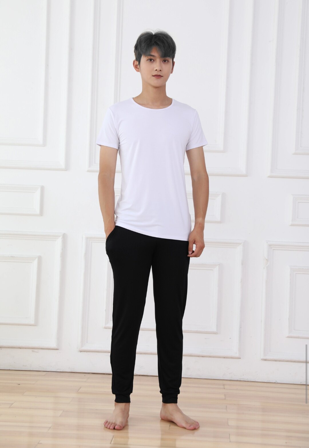 套装舞蹈服现代练功服形体萝卜裤