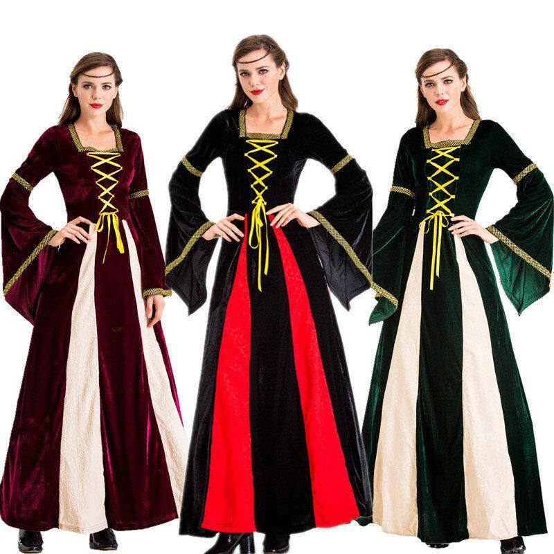 皇后欧洲服装COS万圣节晚礼服实拍新款派对宫廷演出女王复古公主