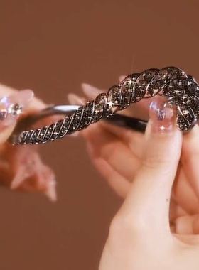 高级感一字夹扭扭夹后脑勺发夹