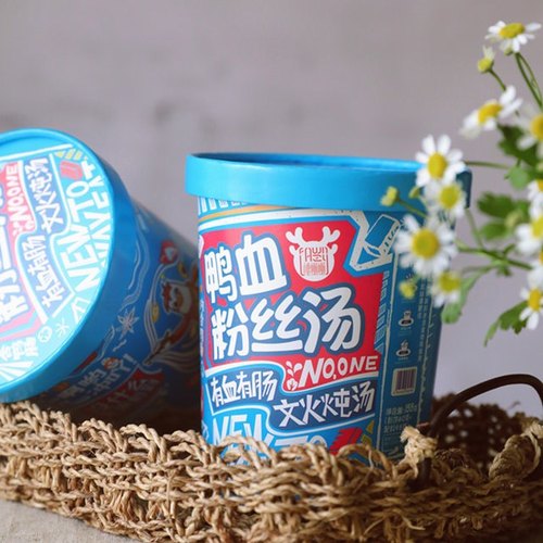 小鹿懒懒冲泡速食文火鸭血粉丝汤