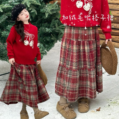 时尚套装秋冬针织毛衣加绒洋气