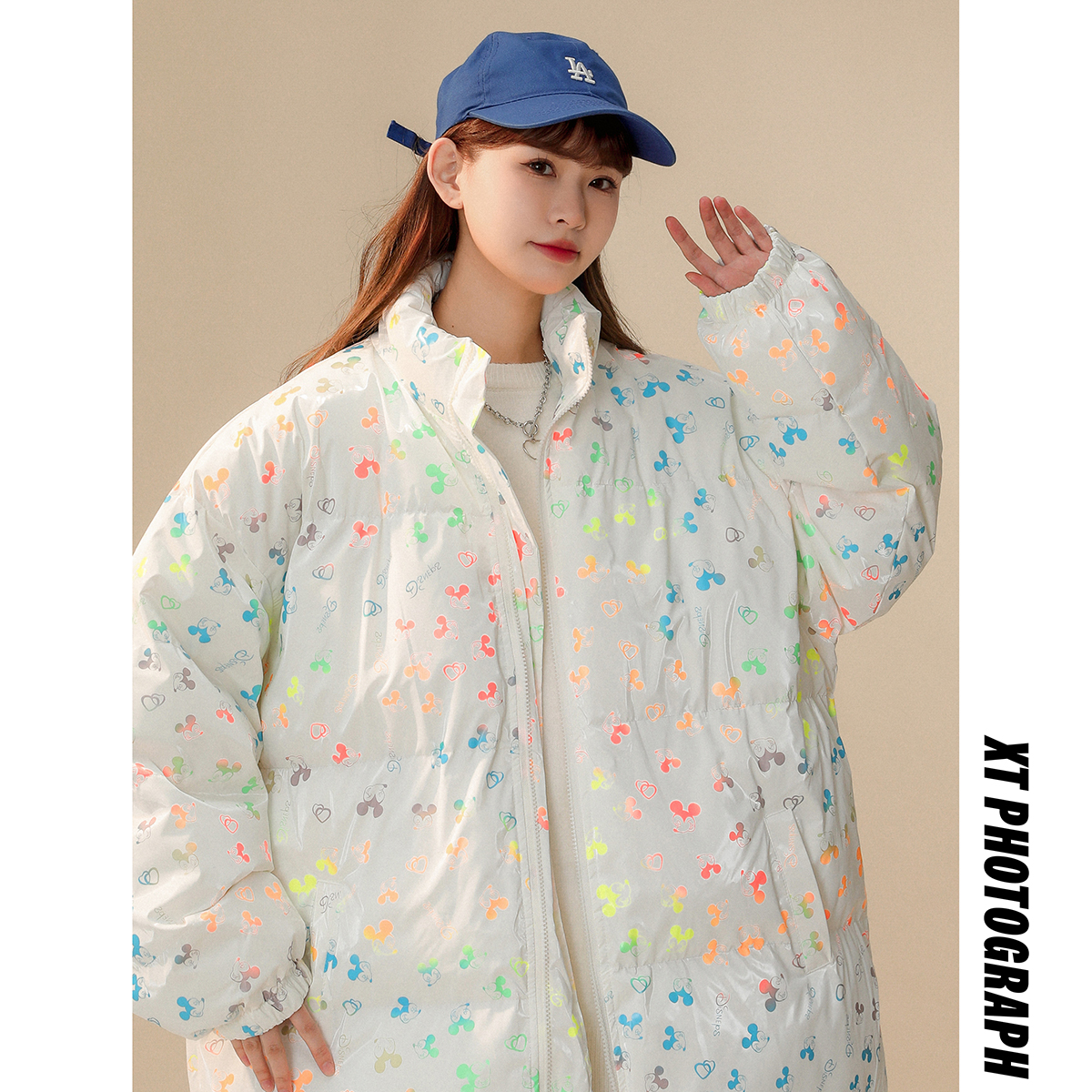 米老鼠印花棉衣外套加厚保暖男女面包服xz1002-1-Y70p125控155，男装棉衣，星座906（原电商a316-1）